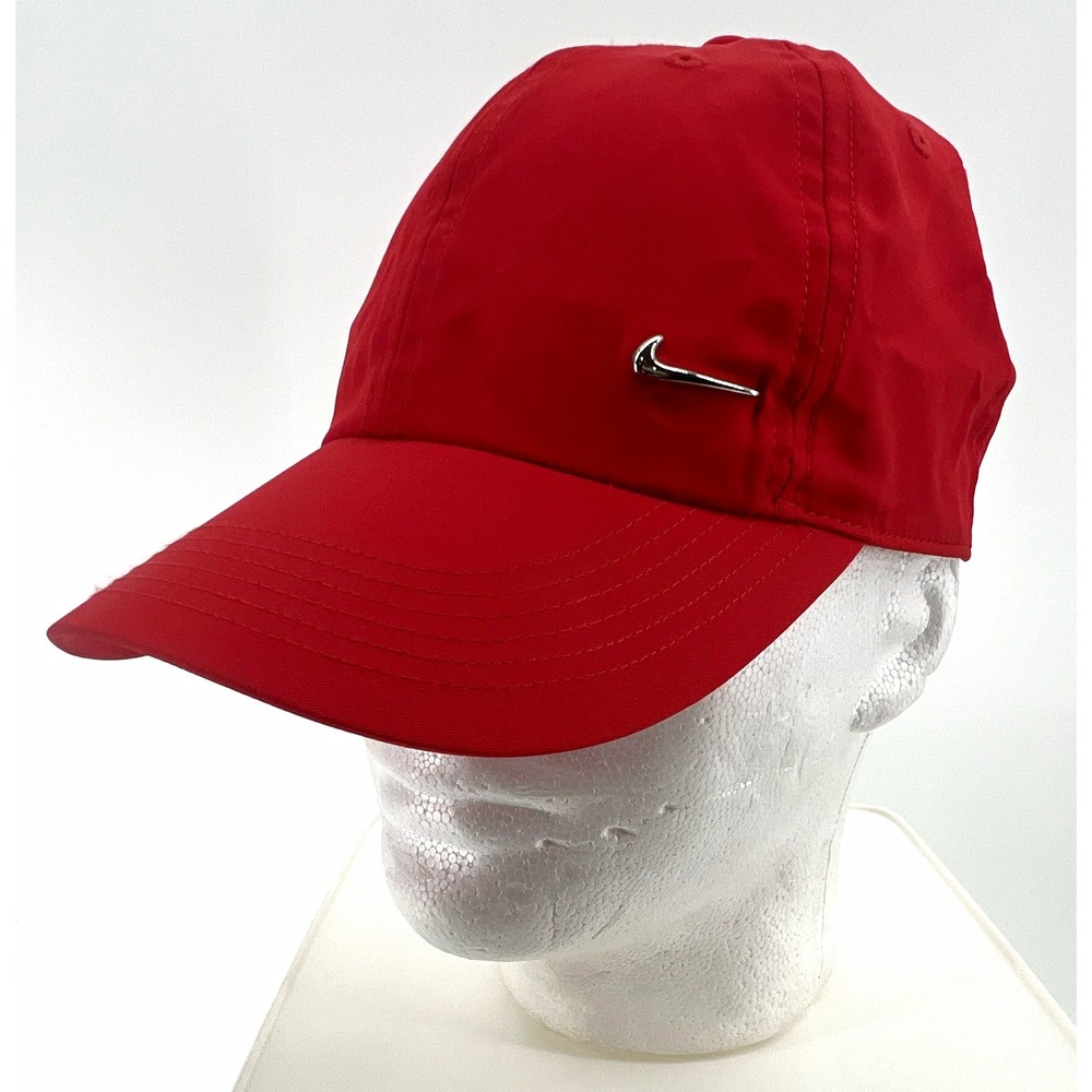 Nike Heritage 86 Red  Baseball Cap Hat One Size Polyester Lightweight Running